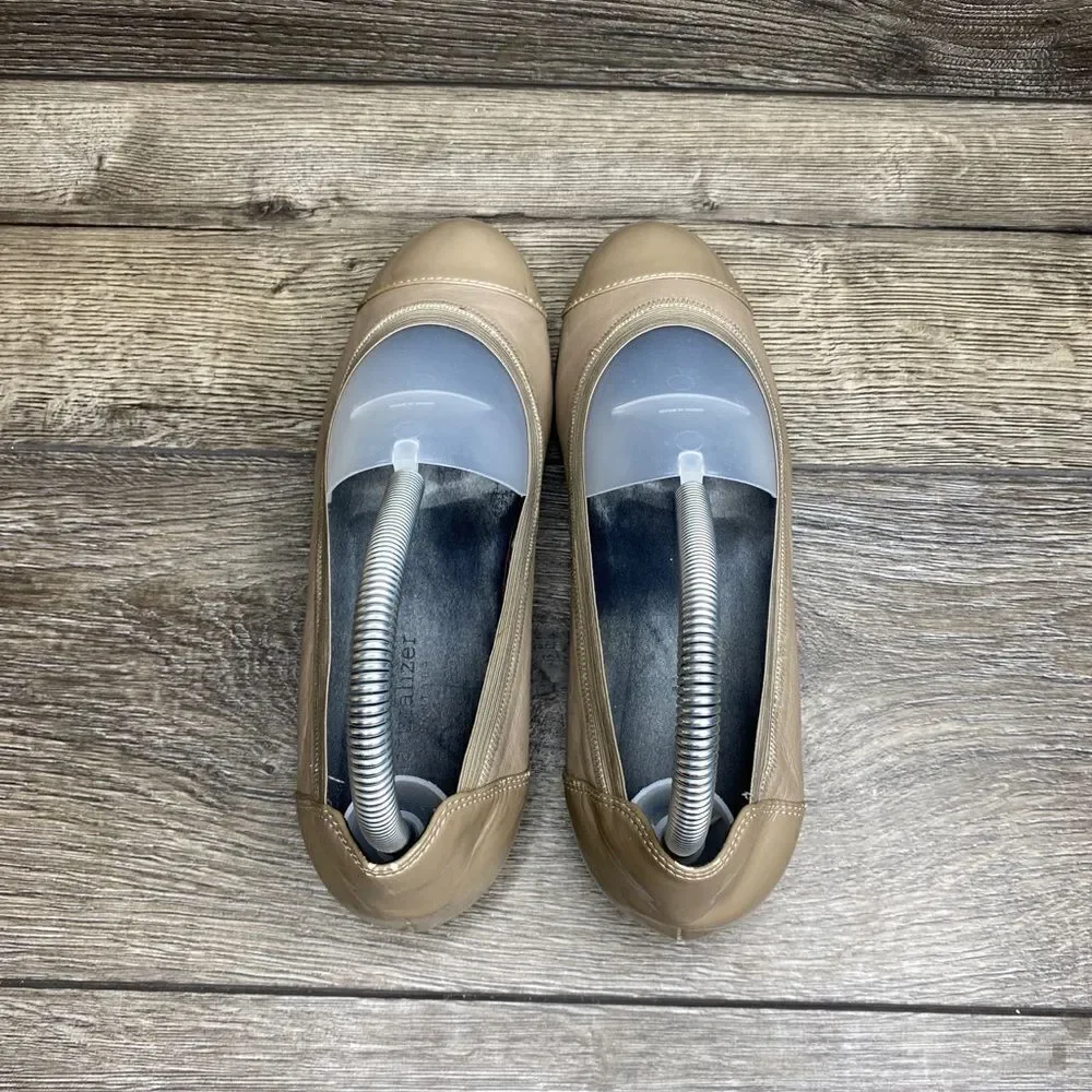 Naturalizer N5Contour Tan Leather Slip-on Flats Shoes 7 Loafers Comfort